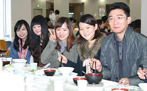 恵州学院出身留学生との昼食