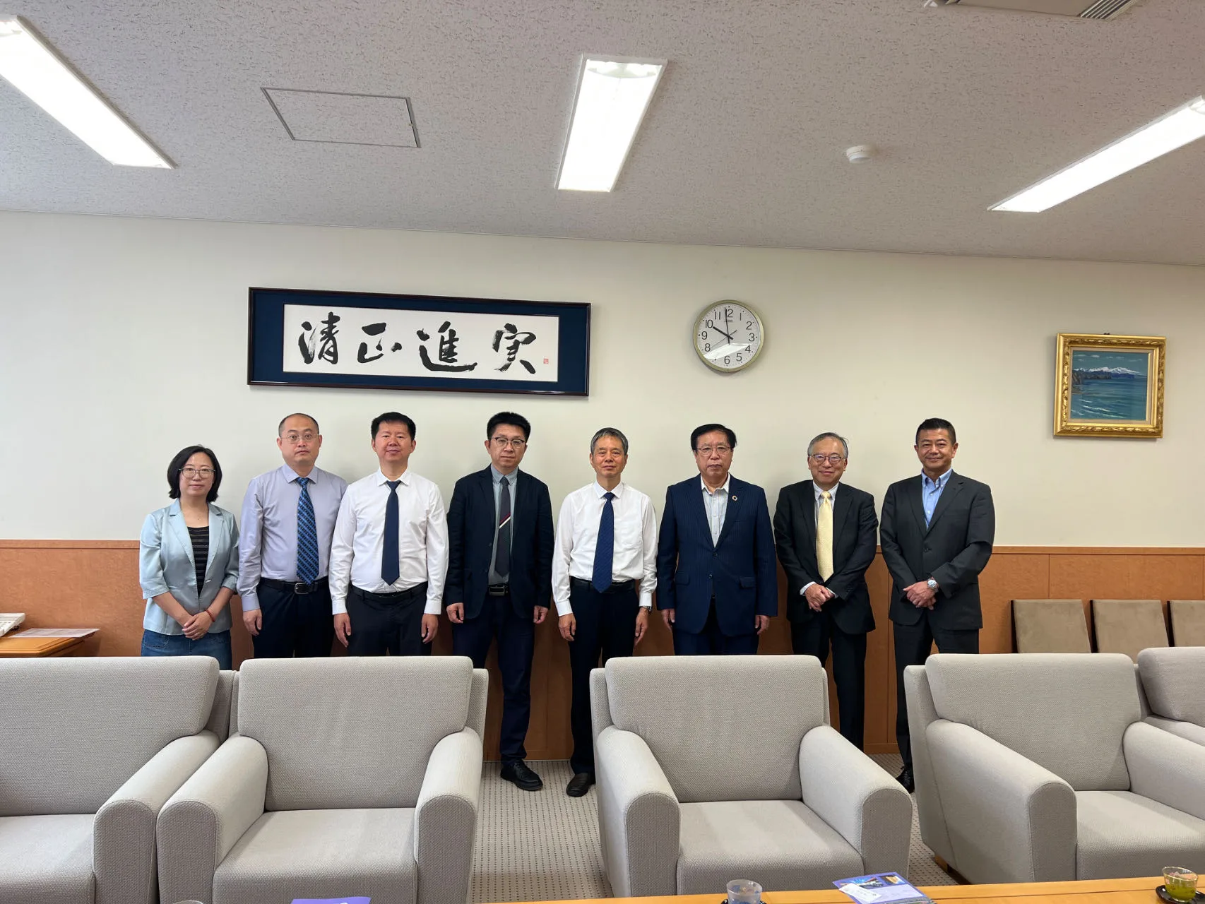 遼寧石油化工大学の郭学長一行の来学