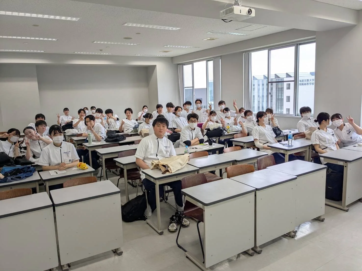 作業療法学専攻3年生が評価実習に向けて実技試験を行いました